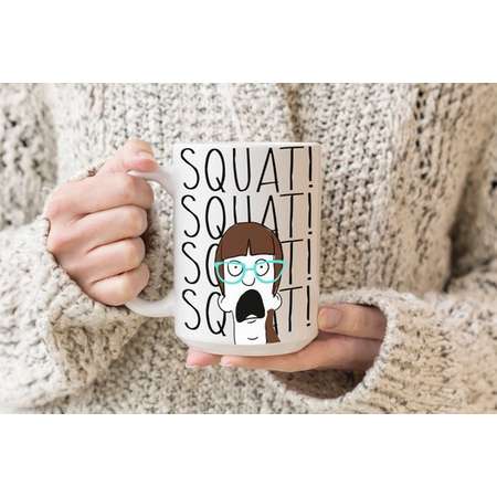 Squat! Squat! Squat! Squat! - Aunt Gayle - Bob's Burgers Double Sided Mug 11oz/15 oz thumb