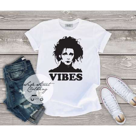 Edward Scissorhands Vibes inspired T shirt - baby, toddler, youth, women, men, goth, gothic, me, halloween, punk, Tim burton, Johnny Depp thumb