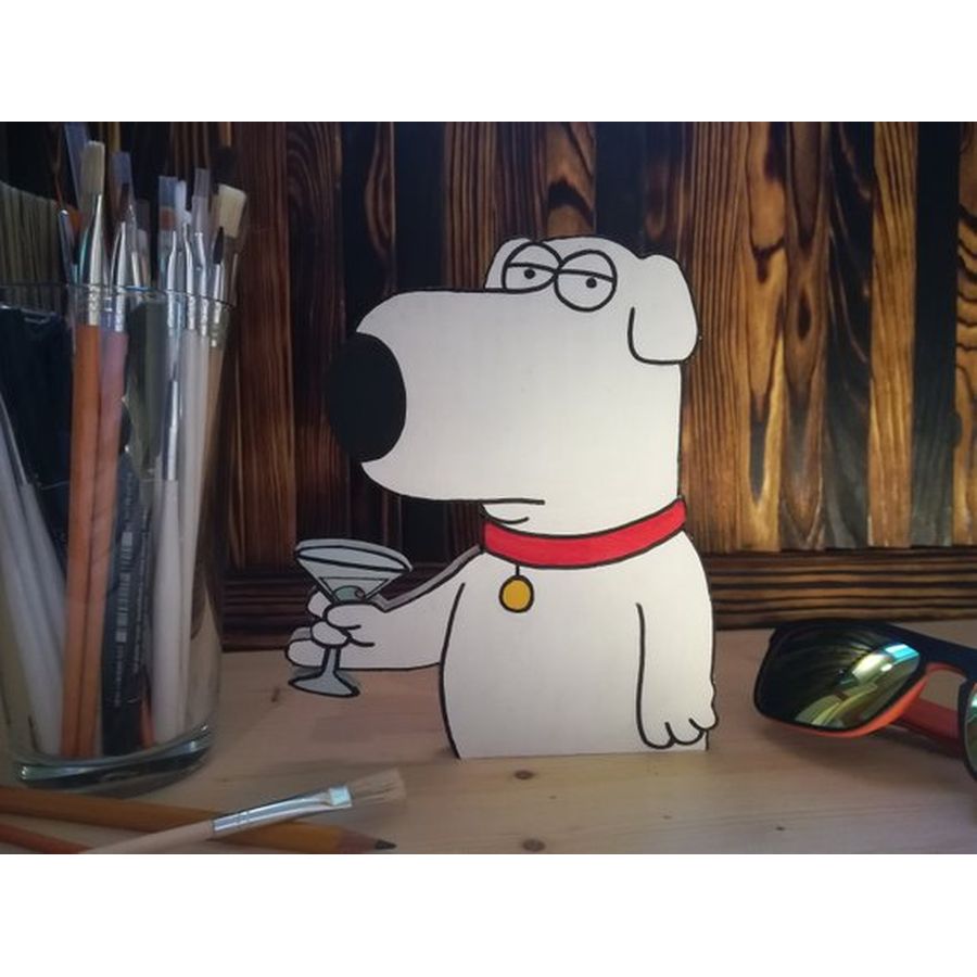Adult Comedy TV Show Family Guy Brian Griffin Pet Dog Costume Plush Headpiece