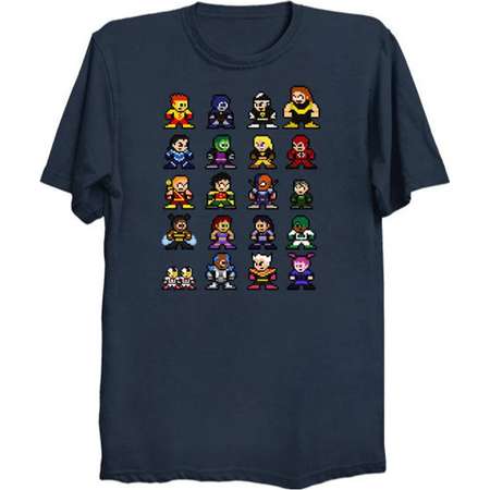 8-Bit TEEN TITANS GO! T-Shirt Retro Style Shirt dc Comics Cyborg Starfire Raven Beast Boy Robin Slade Terra Hive thumb
