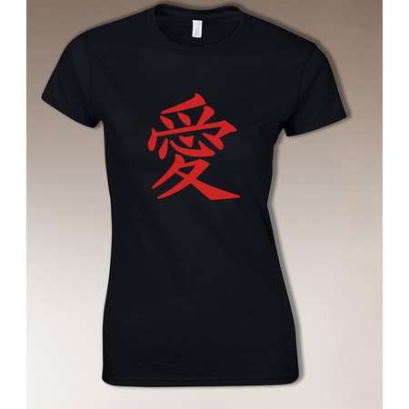 Gaara Love Kanji T shirt Japanese Naruto Inspired Tee Top Women thumb