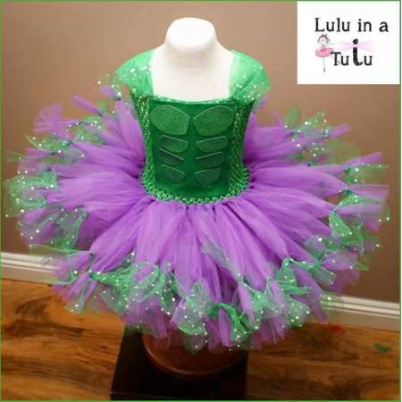 DELUXE The Incredible Hulk Inspired Tutu Dress Girls Costume Birthday Outfit Christmas Present Dressing Up Outfit Make Believe Superhero thumb