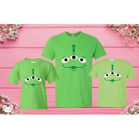 Disney Inspired Toy Story Aliens T-shirts Disneyland T-shirts Pizza Planet Alien Disney Toy Story T-shirt thumb