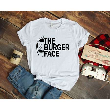 The Burger Face T-shirt / Bobs Burger T-shirt / Funny Geek Shirt / Bobs Burgers Gift BB2 thumb