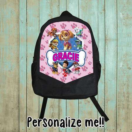Personalized, Paw Patrol Backpack, Paw Patrol Birthday Shirt, Birthday gift, Christmas gift, girl, B88 thumb