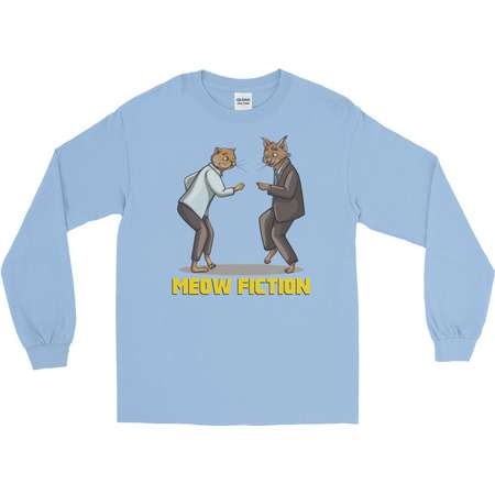 Pulp Fiction - Awesome Cat Pun - Parody Long Sleeve T-Shirt thumb