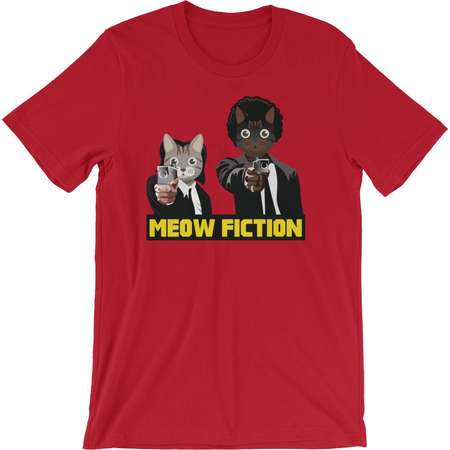 Pulp Fiction - Awesome Cat Pun - Parody Short-Sleeve Unisex T-Shirt thumb