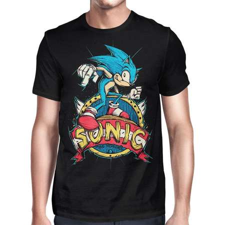 Sonic the Hedgehog Original Art T-Shirt, Men's Women's All Sizes thumb