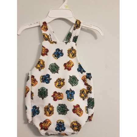 Baby Boys 2T Harry Potter Hogwarts Custom Original Boutique Jon Jon Bubble Romper Outfit NWT! Birthday Outfit, Universal Trip! thumb