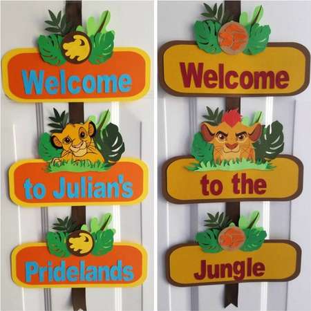 Lion King Door Sign, Lion Guard Door Sign, Simba, Kion, Lion King, Lion Guard thumb