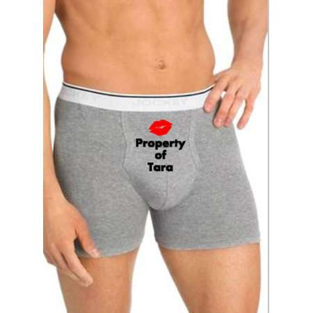 Valentine Boxers - Personalized Boxers - Naughty Boxers - Funny Boxer Briefs - Groom Boxers - Gifts For Him - Valentine Gift for Him thumb