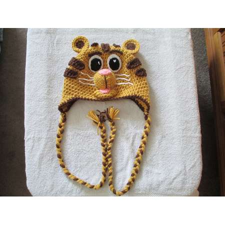 Crocheted inspired Daniel Tiger and Sister Margaret----Costume--Fall/Winter Hat thumb