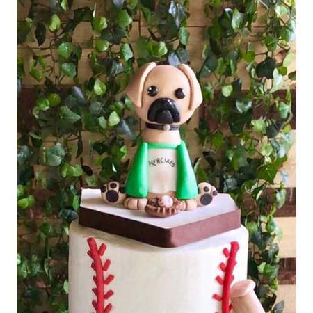 Dog cake topper Hercules cake topper Mastiff dog cake topper sandlot theme cake legends never die thumb