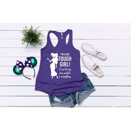Disney Hercules Princess Meg Shirt // "I'm a Big Tough Girl" with Princess Megara // Hercules Adult Tank // Disney Shirts // Disney Vacation thumb