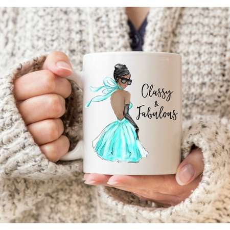 Classy & Fabulous Mug, Chanel Mug, Chanel Mugs, Chanel Gifts, Chanel Christmas gifts, Coco Chanel Quote, Fashion Illustration Mug thumb