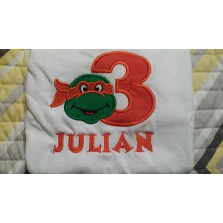 Teenage Mutant Ninja Turtles Numbered 1-9 Monogrammed/Personalized Shirt thumb