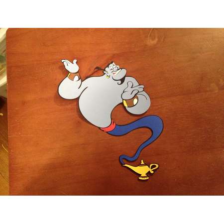 Genie die cut from Aladdin thumb