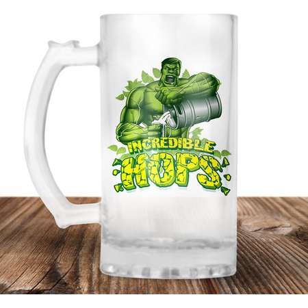 The Hulk - The Incredible Hulk - Hulk Incredible Hops! The Hulk Craft Beer Mug thumb
