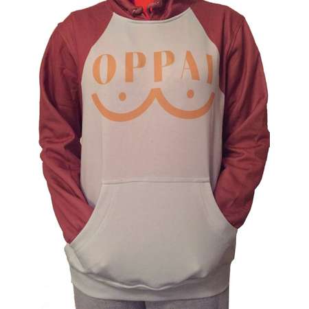 One Punch Man Oppai Saitama Inspired Sweatshirt thumb
