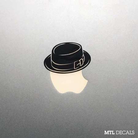 Heisenberg Hat Macbook Decal / Breaking Bad Macbook Pro Sticker thumb