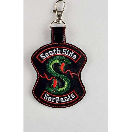 seaside serpents Keyfob, key chain, backpack, suitcase tag, snapfob, bag tag, bag swag, riverdale, snakes thumb