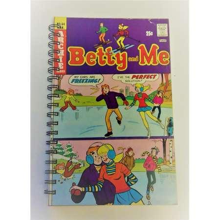 Archie's Betty and Me recycled journal, storybook journal, comic book journal, Riverdale High, Jughead thumb