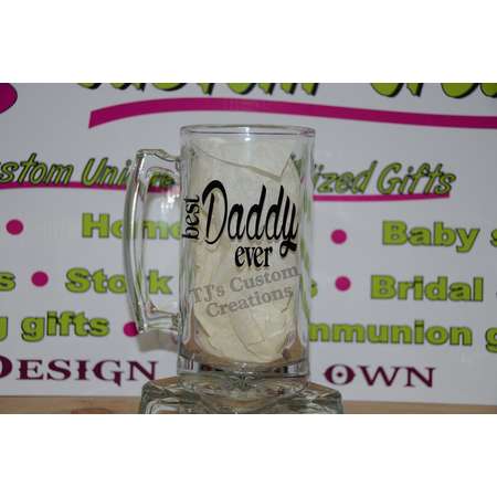 Buy One get One FREE Father's Day Personalized Beer Mug 26 oz. Birthday, Party Favor, Dad, Grandpa, Uncle, Pop Husband, King of the Grill thumb