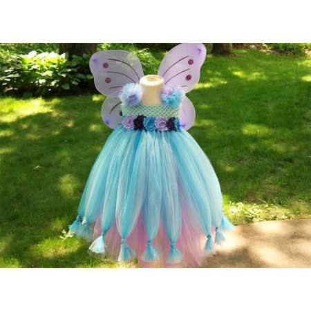 Abby Cadabby Inspired tutu dress; Toddler girl Halloween costume; Sesame Street dress; Fairy tutu costume dress; Abby Cadabby costume thumb
