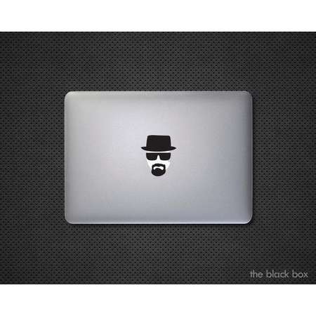 Breaking Bad inspired Walter White Heisenberg Macbook decal - Macbook sticker thumb