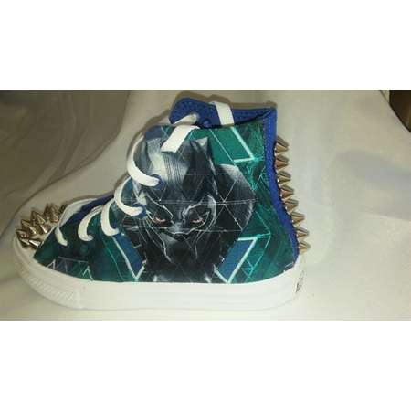 Custom, Black Panther, Converse shoes, for kids-Marvel with matching Converse bookbag and a free matching t-shirt thumb