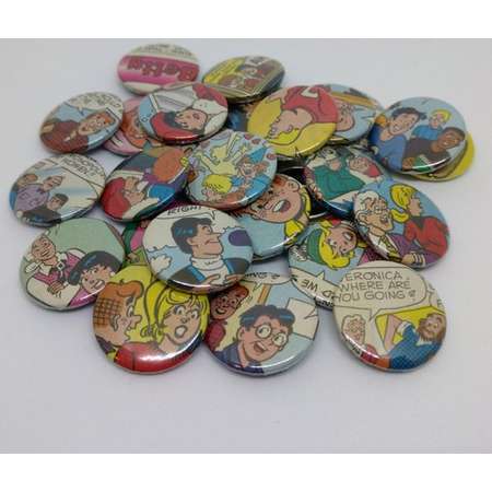 Riverdale Archie Comics 1" Buttons or Magnets - Archie Jughead Betty Veronica Vintage Comic Books - Riverdale CW Show thumb