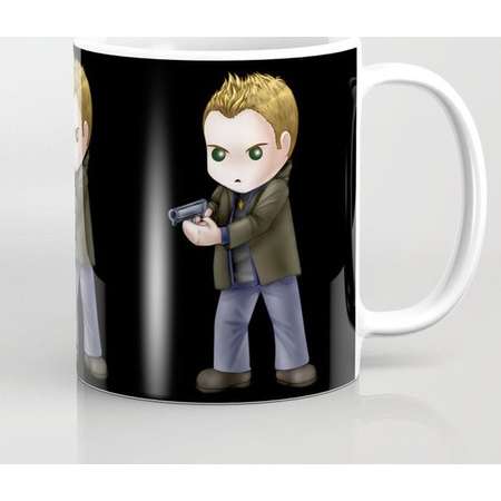 Supernatural Chibi Dean Winchester Mug and Travel Mug, 3 Sizes/Styles + Black or White BG Available! thumb