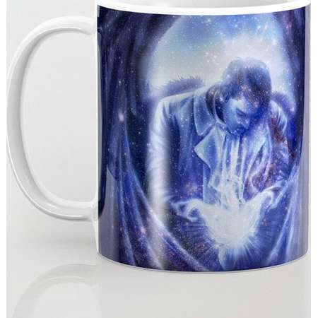 Supernatural Castiel Mug and Travel Mug, 3 Sizes/Styles Available! - Angel in Blue thumb