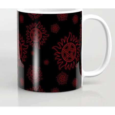 Supernatural Anti Possession Mug and Travel Mug, 3 Sizes/Styles Available! - Red Glow thumb