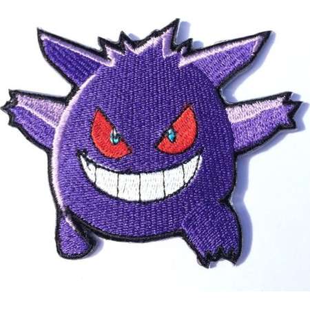 Gengar Patch Pokemon Go Embroidered Sew/Iron-on Badge Applique Costume Cosplay Retro Game Boy Collectible Souvenir Hat Bag Jacket Backpack thumb