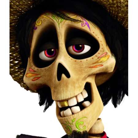 Hector Face Temporary Tattoos for Coco Inspired Costume thumb