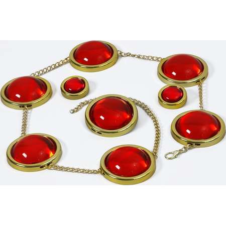 Raven Gem Set - Raven Teen Titans cosplay Orb Accessories, Raven belt, brooch, Raven pins, teen titans, red gems, red orbs, costume props thumb