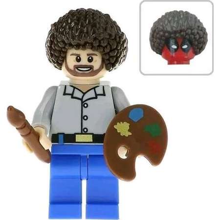 Deadpool Bob Ross Action Mini Figure Block Brick Set Comic Book Movie Toy Memorabilia Gift thumb