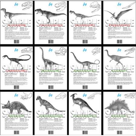 Jurassic Park, The Lost World, Dino Info Sheets, Printable Replica Prop thumb