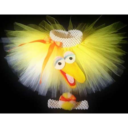 BanAnnaz Custom Crafts, Big Bird tutu, Big Bird costume, Big Bird birthday, Sesame Street tutu, Sesame Street costume, Sesame Street birthda thumb