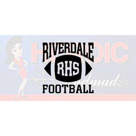 4"+ Riverdale Football Adhesive Vinyl Decal thumb