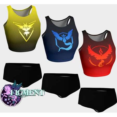 Pokemon Go Bikini - Team Mystic, Team Instinct, Team Valor, Pokemon Swimsuit, Cosplay Bikini, Pokemon Gift, Sexy Cosplay, Pokemon Cosplay thumb