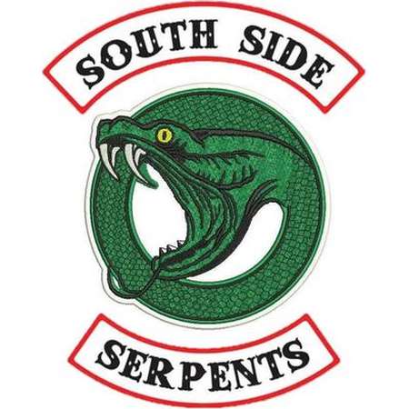 IRON ON PATCH Riverdale Jacket diy Toni Topaz South Side Serpants Halloween Embroidery Patch Serpant Jughead Cole Sprouse Halloween Costume thumb