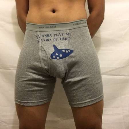 Legend Of Zelda Ocarina Boxers, Legend Of Zelda Boxers, Zelda Underwear, Zelda, Link, Ocarina, Funny Boxers thumb