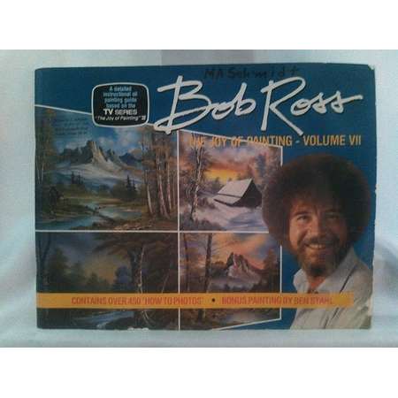 Vintage 1986 Bob Ross The Joy Of Painting Volume VII Contains Over 450 'How To Photos' Paperback Book thumb
