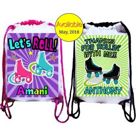 Trolls Party, 12 Personalized Party Backpacks, Trolls Themed Drawstring Backpack, Trolls Favor Bags,8"x10.5"inches FREE PERSONALIZATION thumb