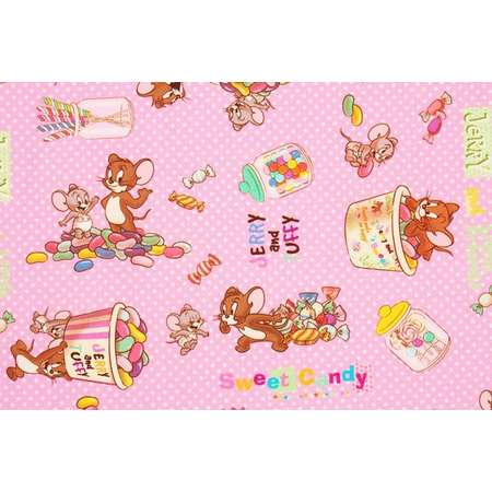 Tom and Jerry (Tuffy) Sweet Candy Fabric made in Korea by the Half Yard thumb