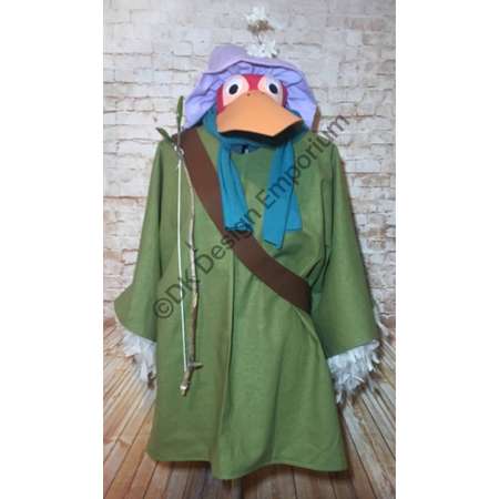 Fox Disguised as Stork Complete Costume - Stork Halloween Costume - Robin Hood Inspired Cosplay - Fox Costume - Animal Costume thumb