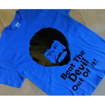 BOB ROSS SHIRT Beat The Devil Out Of It thumb