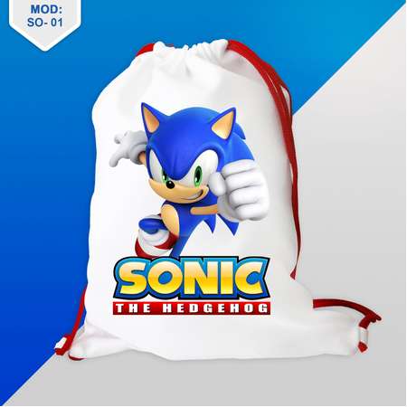 5Qty Sonic the hedgehog Favors Bag - Sonic party favors, Sonic Favors bag candy birthday, Custom Backpack - 8''x12''or 12''x16'' thumb